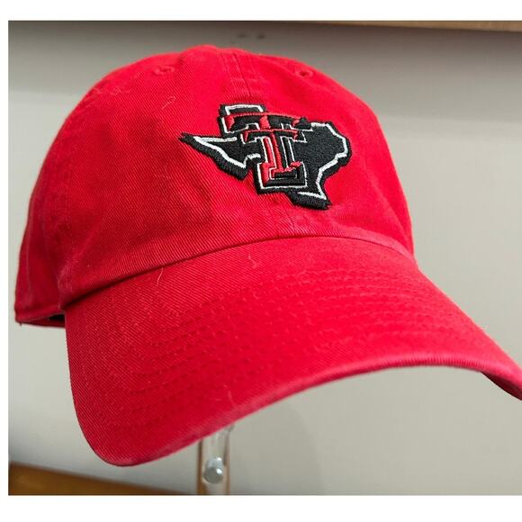 '47 Texas Tech University Raiders Primary Logo Cap Hat Red NEW - Picture 1 of 5